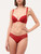 Push-up bra in garnet Lycra with Leavers lace_1