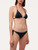 Ribbon tie bikini brief in black with logo_1