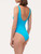 Swimsuit in turquoise with logo_2