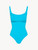 Swimsuit in turquoise with logo_0
