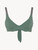 Underwired bikini top in khaki green with logo_0