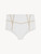 High-waisted bikini briefs in white with metallic embroidery_0