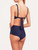 Triangle Bikini Top in navy with metallic embroidery_3