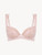 Push-up bra in pink with French Leavers lace_0