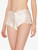 Rose Beige sleep shorts with macramé frastaglio_1