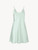 Mint green silk short slip_0