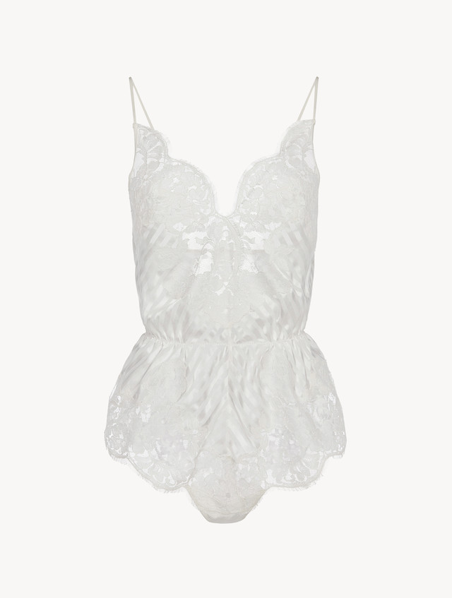 White Tulle Bodysuit