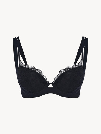 Push-up bra in pink with French Leavers lace - La Perla - Russia