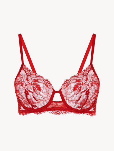 Red lace push-up bra - La Perla - Russia