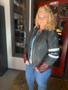 Our Premium Biker Leather Jacket with a True Runway to Roadway look.  
A true legends style with a super uptown look for the lady rider!  Level 2 Guards also included.  This is our black distressed option.