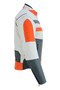 Orange Color with Grey Leather Accent