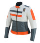 Orange Color with Grey Leather Accent