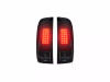 Recon Smoked LED Tail Lights 2008 to 2016 Ford Super Duty (REC264176BK)-Light View