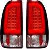 Recon Red OLED Tail Lights 2008 to 2016 Ford Super Duty (REC264293RD)-Main View