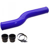 PUSHER 3.5" MEGA PASSENGER SIDE INTERCOOLER TUBE 2003-2007 DODGE 5.9L CUMMINS-GLOSS BLUE VIEW