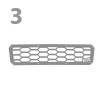 Flog Front Bumper - 1981-1987 Chevy/GMC (FLOG8187_fRONT) Grille 3 View