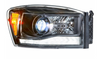 Morimoto XB Hybrid LED Projector Headlights 2006-2009 Ram 2500/3500 (MRMLF541.C)-Headlight View