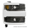  Morimoto XB LED Projector Headlights 2015-2019 Chevrolet Silverado 2500HD/3500HD (MRMLF541)-Headlight View 
