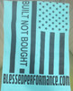 "Built Not Bought" Signature Teal Flag design T-Shirt (BNB_ST_Shirt) Back View