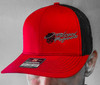  Blessed Performance Modern Logo Rowdy Red on Black Hat (BP_MODERN_RRHAT) - In Use View