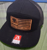 "Black Smoke Matters" OG LOGO Leather Patch Black on Black Camo Sun Hat (BSMBONBSNAPBACK)