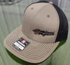 Modern Blessed Logo Grey on Black Hat (BP_ML_GREYB_HAT) Main View