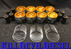KDD Pistons Coated w/Machined Bowl & Valve Reliefs 2008 to 2010 6.4L Powerstroke-Main View