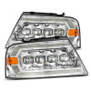 AlphaRex NOVA Series LED Projector Chrome Headlights 2004 to 2008 Ford F150 (880129)-Main View 