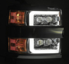 AlphaRex NOVA Series Chrome LED Projector Headlights 2015 to 2019 Silverado 2500HD/3500HD (880228)-Light View