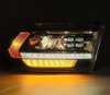 AlphaRex Pro Series Alpha Black Projector Headlights 2010 to 2018 Dodge Ram 2500/3500 (880524)-Light View