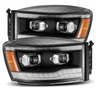 AlphaRex LUXX Series Black LED Projector Headlights 2006 to 2009 Ram 2500/3500 (880535)-Main View