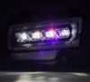 AlphaRex NOVA Series Black LED Projector Headlights 2019 to 2022 Ram 2500/3500 (For Trucks with Factory Halogen Headlights) (880553)-Light View