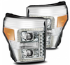 AlphaRex Pro Series Chrome Projector Headlights 2011 to 2016 F250/350/45/550 (880141)-Main View