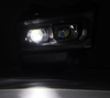 AlphaRex LUXX Series Black LED Projector Headlights 2019 to 2022 2500 (880550)-Light View