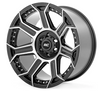 Rough Country 89 Series Wheel (One Piece| Black Machined Gun Metal| 22x10| 6x135| -19mm) (89221017)-Main View