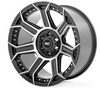 Rough Country 89 Series Wheel (One Piece| Black Machined Gun Metal| 22x10| 8x6.5| -19mm) (89221010)-Main View