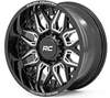 Rough Country 86 Series Wheel (One Piece| Gloss Black| 22x10| 8x180| -19mm) (86221006)-Main View