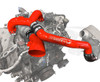 Pusher Intake System with Turbo Inlet for 2020+ Ford F250 And F350 6.7L Powerstroke (PFP20XXIT) Gloss Red View
