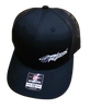 Blessed Performance Reaper Black Side Stitch LOGO Trucker Hat - Main VIew