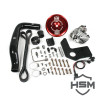 HSM DUAL HIGH Pressure Fuel Kit for 2003 to 2007 Dodge 5.9L Cummins RED Anodized View