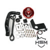 HSM Dual High Pressure Fuel Kit W/O CP3 for 2004.5 to 2007 Dodge 5.9L Cummins RED VIEW