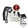 HSM Dual High Pressure Fuel Kit W/O CP3 for 2007 to 2018 Dodge 6.7L Cummins Red View