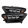 Alpharex MK II NOVA-Series LED Projector Headlights Black for 2015 to2017 Ford Mustang And 2018 to 2020 Mustang Shelby GT350 And GT500 (880262) Main View