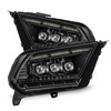  Alpharex MK II NOVA-Series LED Projector Headlights Alpha-Black for 2010 to 2012 Ford Mustang (880490)