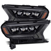 Alpharex NOVA-Series LED Projector Headlights Black for 2019 to 2022 Ford Ranger (880124)Main View