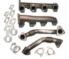 PPE HIGH-FLOW RACE EXHAUST MANIFOLDS WITH UP-PIPES 2001-2004 GM 6.6L DURAMAX (FEDERAL EMISSIONS) (FOR COMPOUND TURBOS)