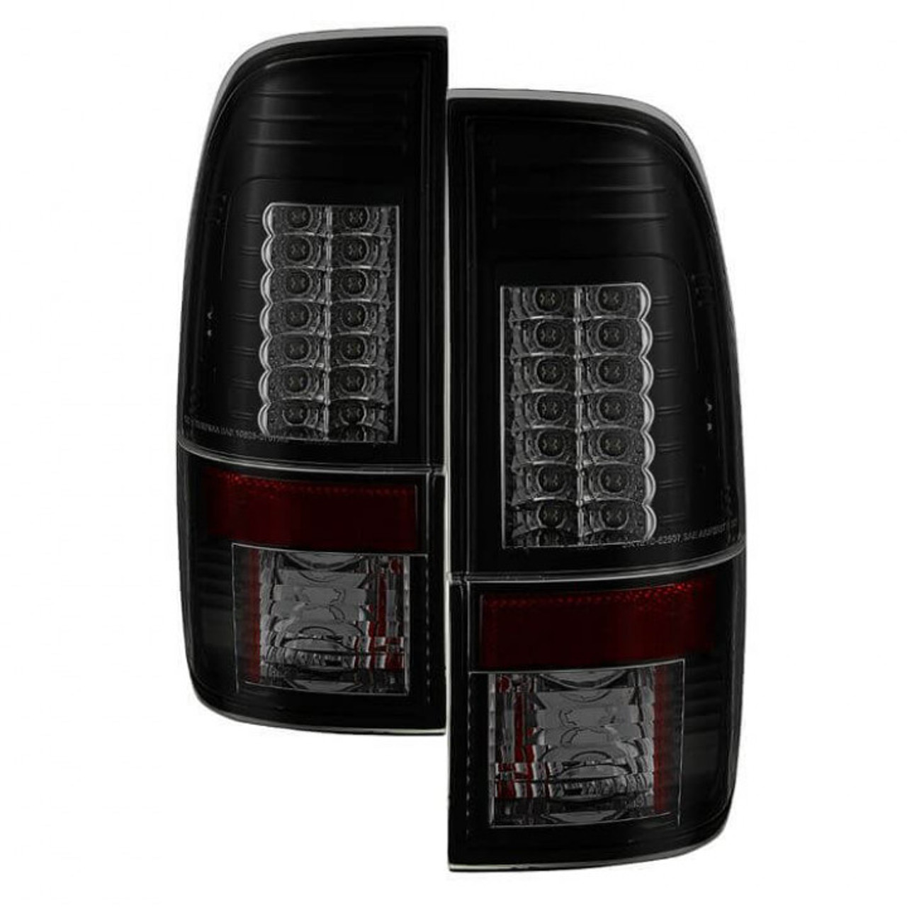 Spyder 6.7L Powerstroke LED Tail Lights Black Smoked