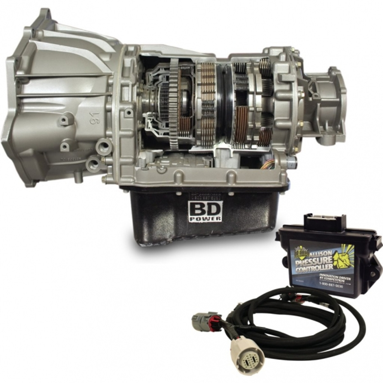 BD-POWER ALLISON 1000 4WD TRANSMISSION & PRESSURE CONTROLLER 2011-2016 GM 6.6L DURAMAX LML 4WD (BD1064754)Transmission view