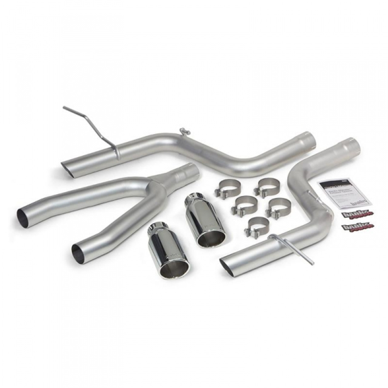 Banks Power Dual Monster Exhaust System 2014 to 2015 Jeep Grand Cherokee 3.0L Ecodiesel-Main View