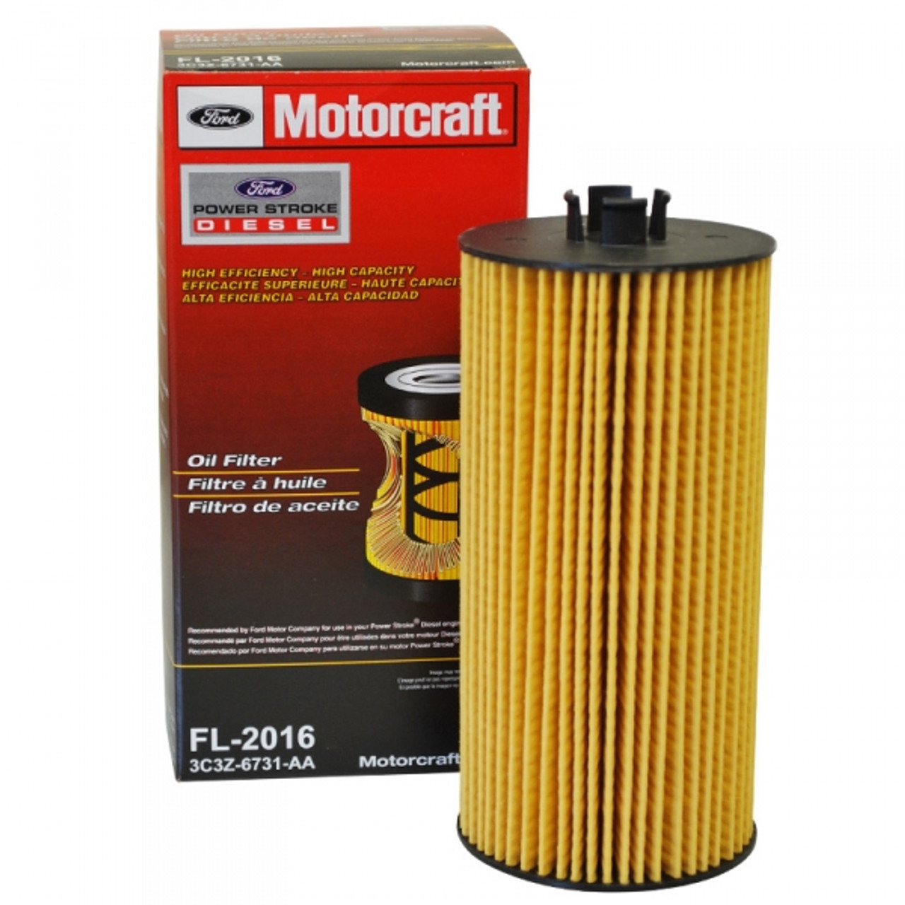  FORD MOTORCRAFT OIL FILTER 2003-2010 FORD 6.0L/6.4L POWERSTROKE (FL-2016)-Main View